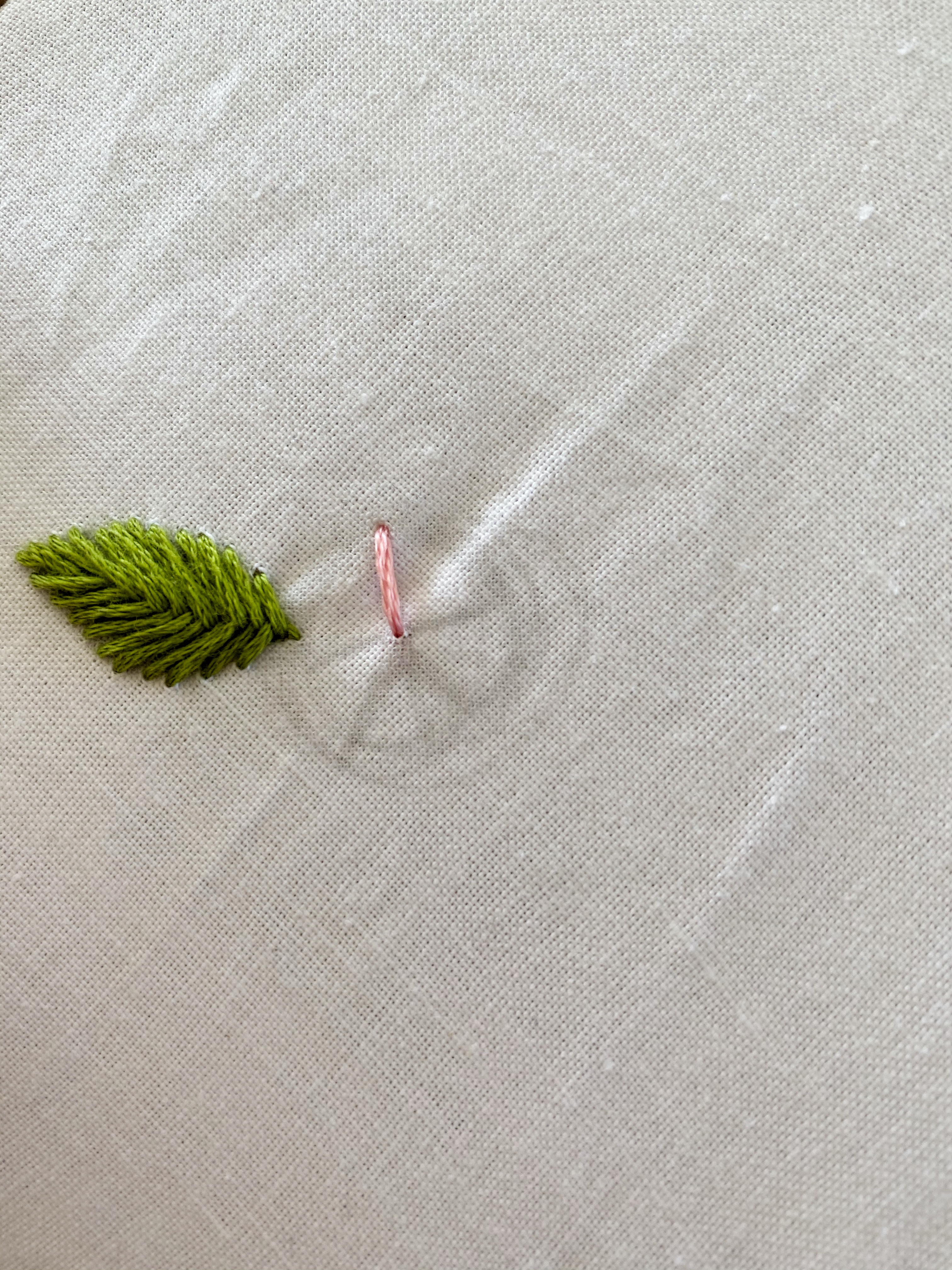 Hand Embroidery Rose, Step 2: add spokes
