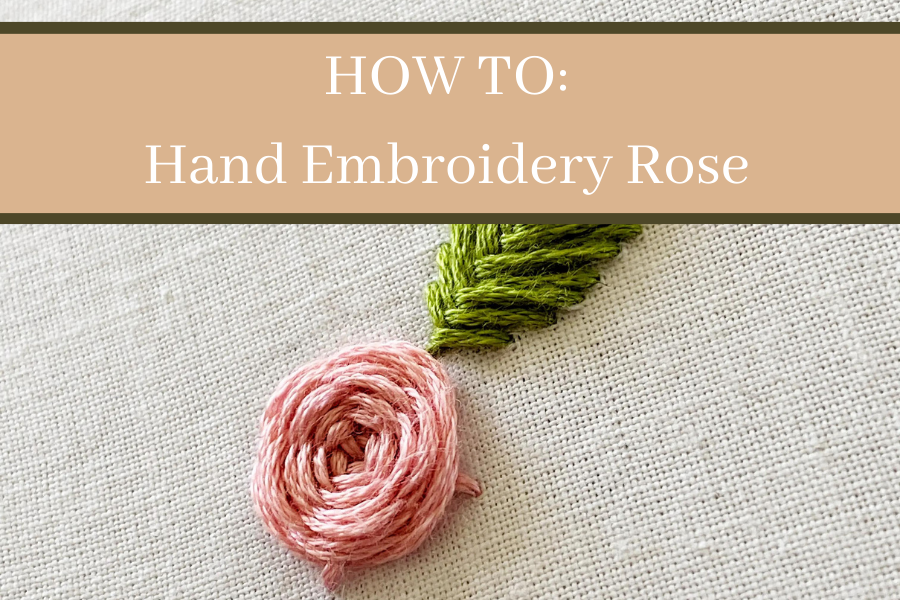 Hand Embroidery Rose