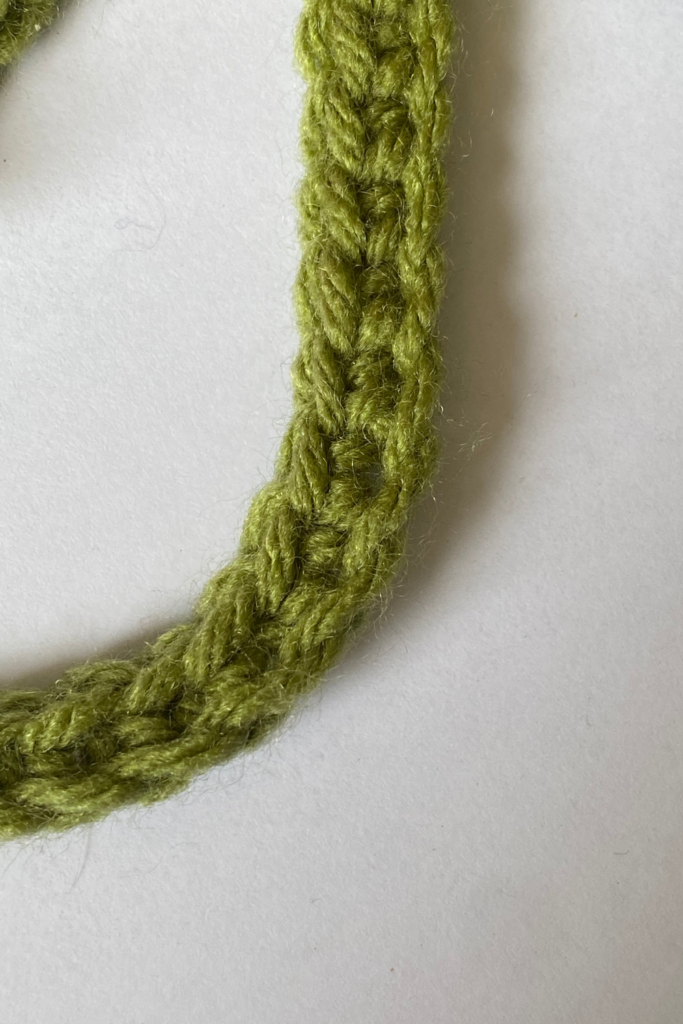 crochet bookmark pattern upclose stem 