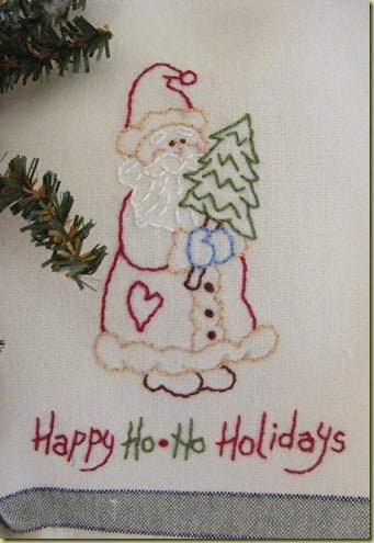 embroidery santa