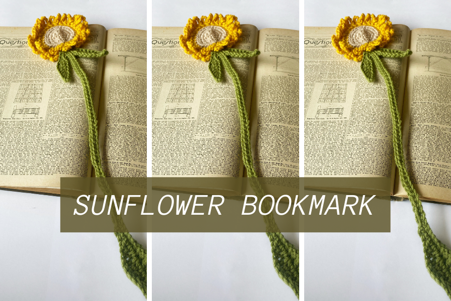 sunflower bookmark