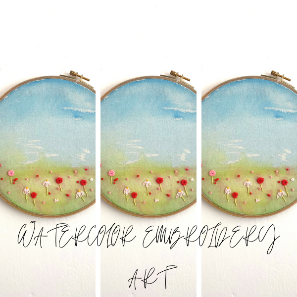 WATERCOLOR EMBROIDERY ART