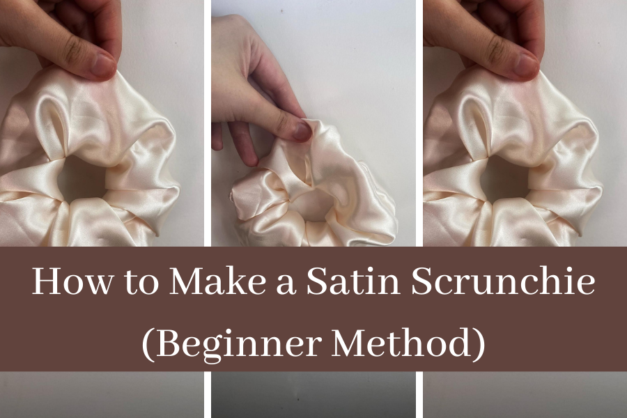 how to make a scrunchie beginner method