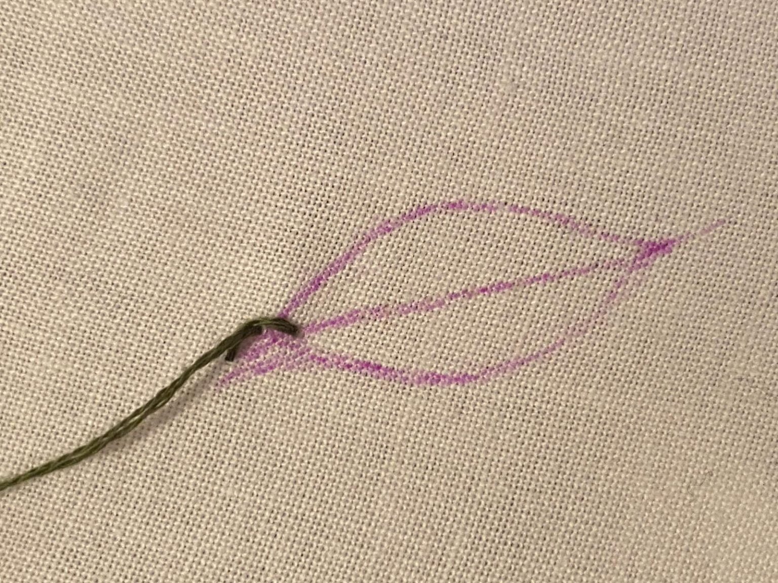 How to Make a Hand-Embroidered Leaf with a Blanket Stitch | Missy Kate ...