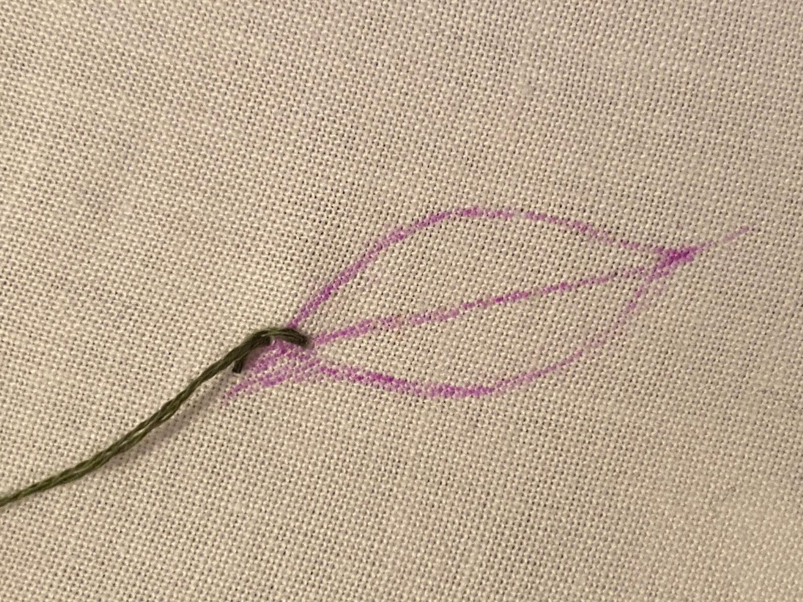How to Make a Hand-Embroidered Leaf with a Blanket Stitch | Missy Kate ...