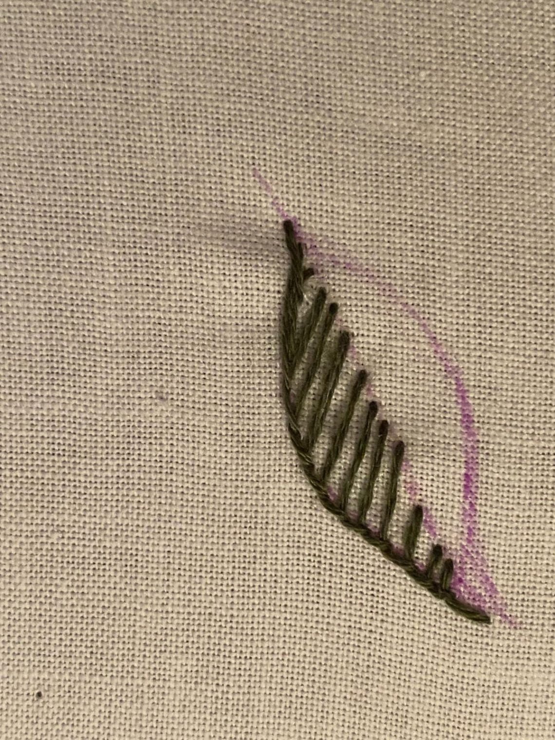 How to Make a Hand-Embroidered Leaf with a Blanket Stitch | Missy Kate ...