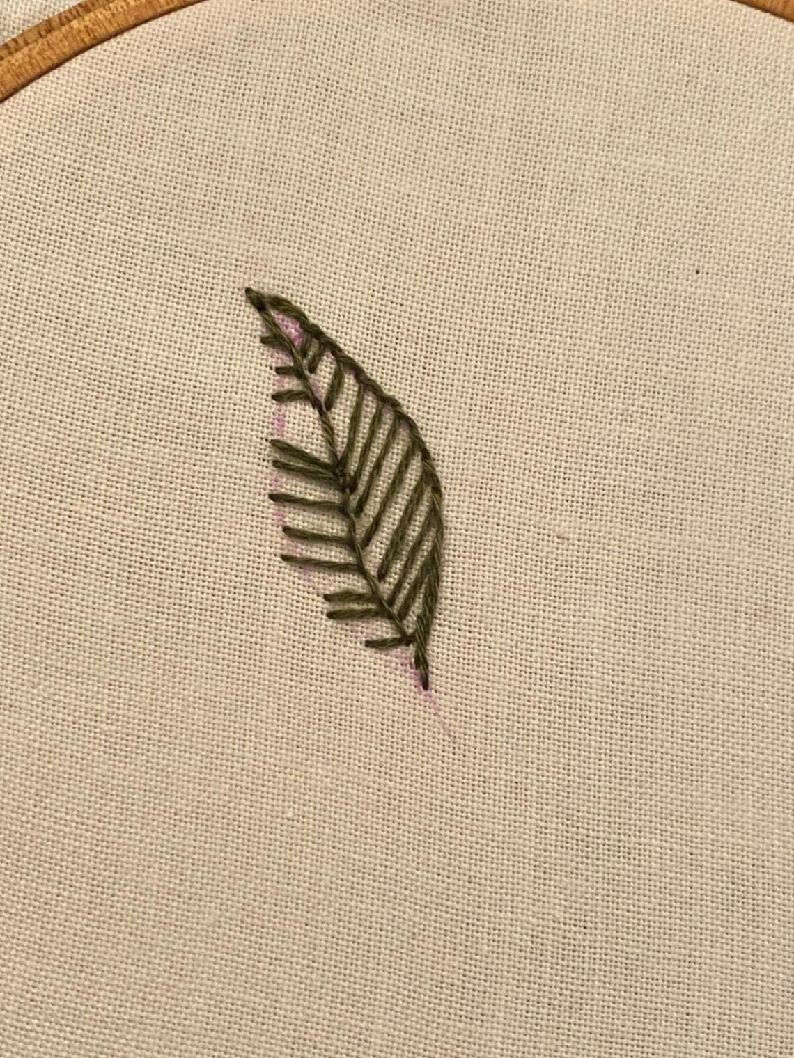 How to Make a Hand-Embroidered Leaf with a Blanket Stitch | Missy Kate ...