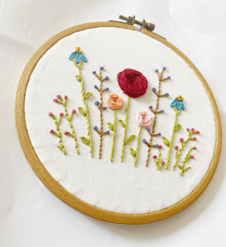 Free Printable Beginner Embroidery Pattern | Missy Kate Creations