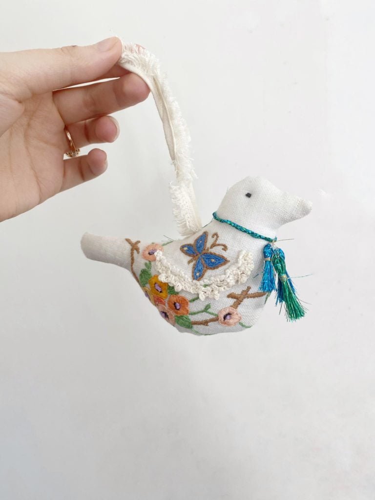 How To Make a Handmade Ornament | Christmas Bird Ornament