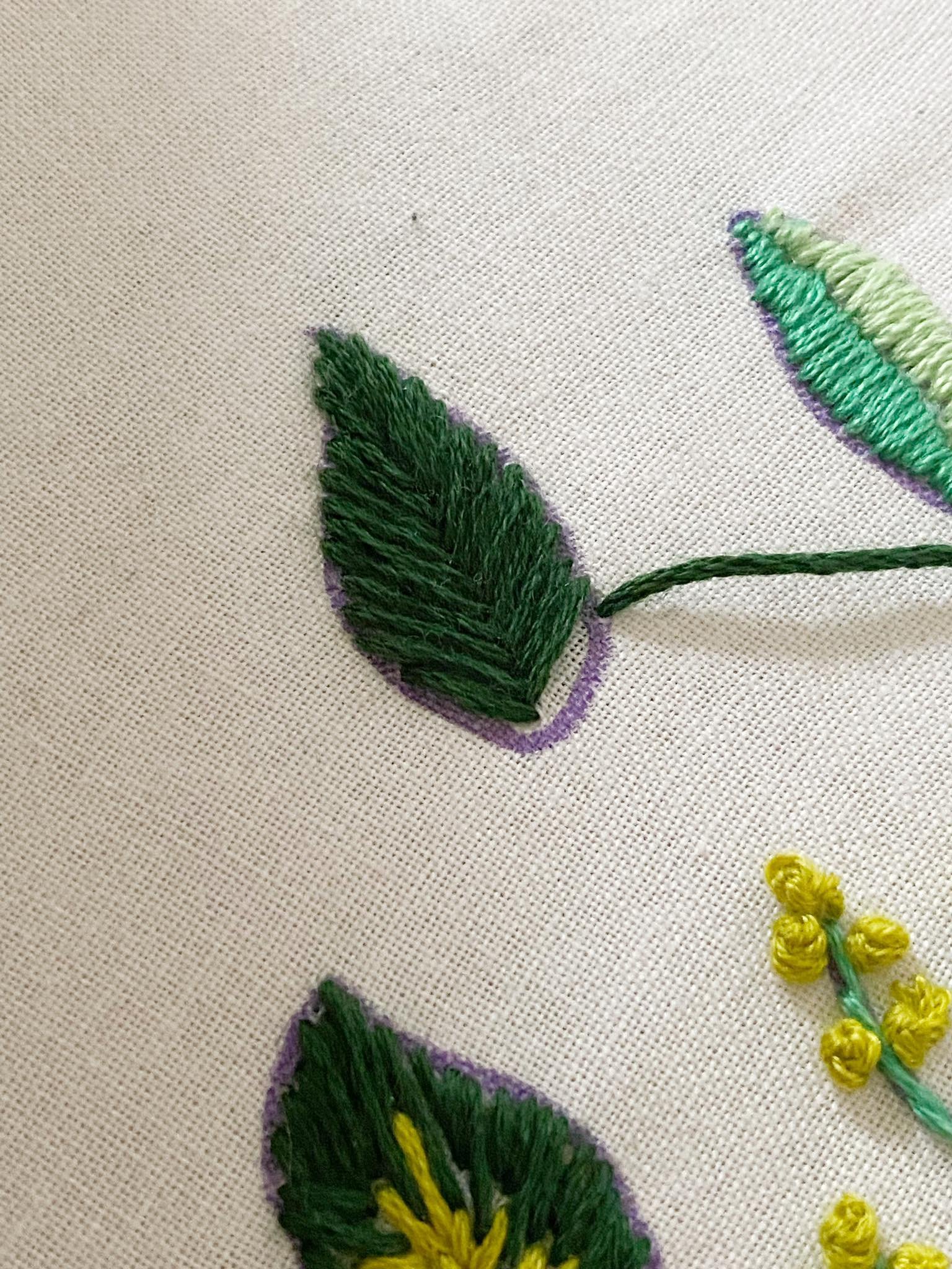 5 Unique Ways to Stitch Hand Embroidery Leaves - Missy Kate Creations