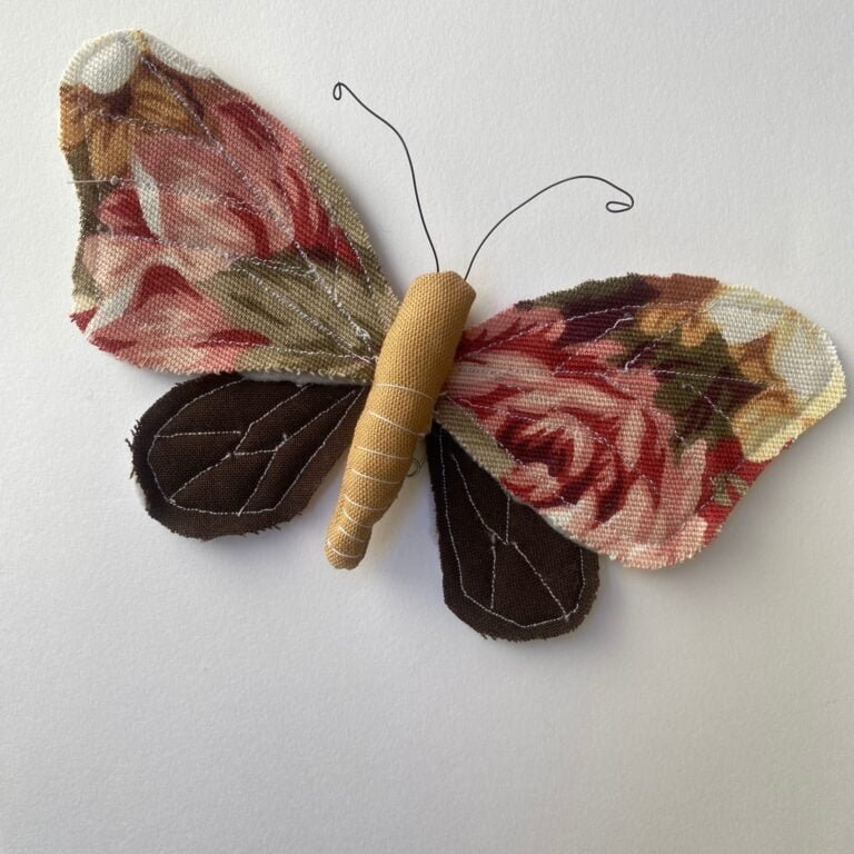 How to Make a Fabric Butterfly | Free Pattern | Small Sewing Project for Beginners