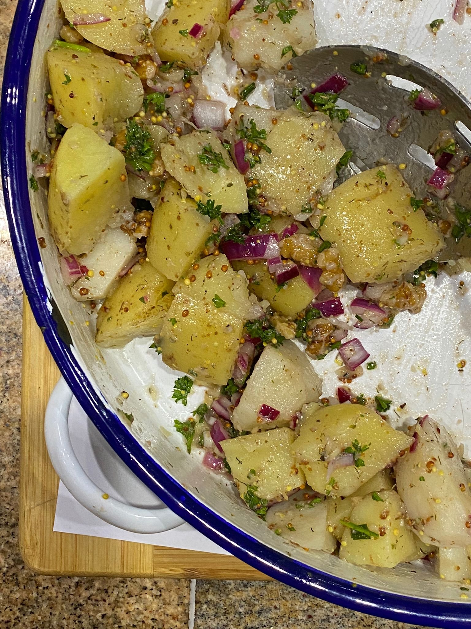 The Best Greek Potato Salad without Mayo!