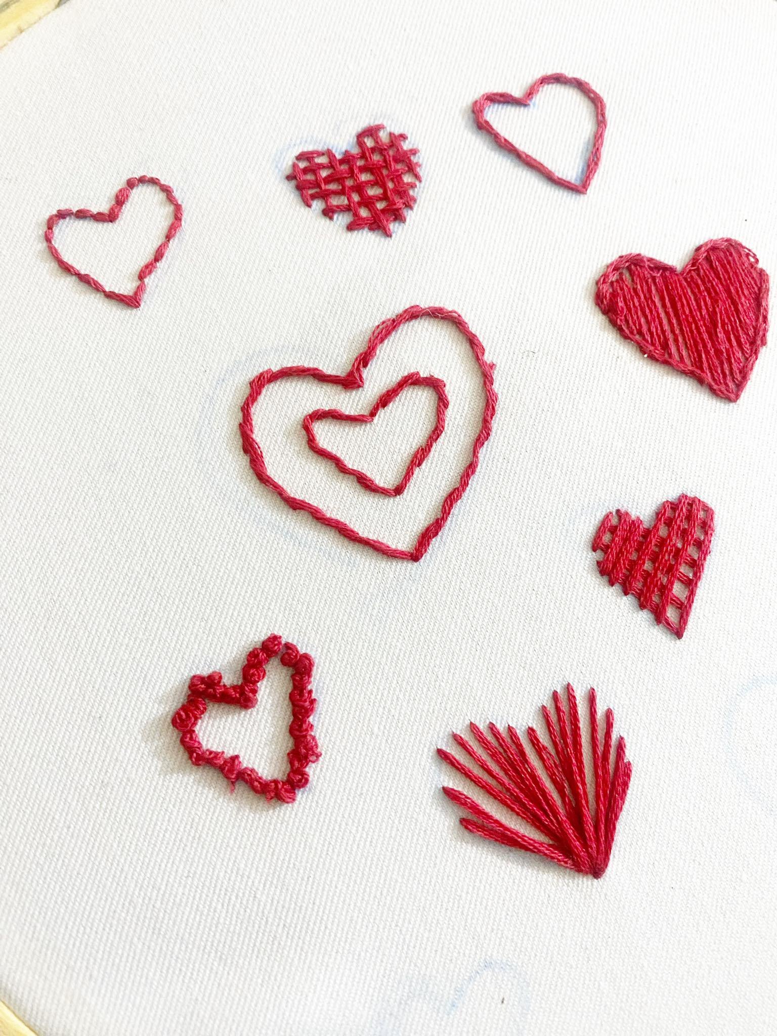 Valentine’s Day Heart Embroidery | How to Embroider a Heart