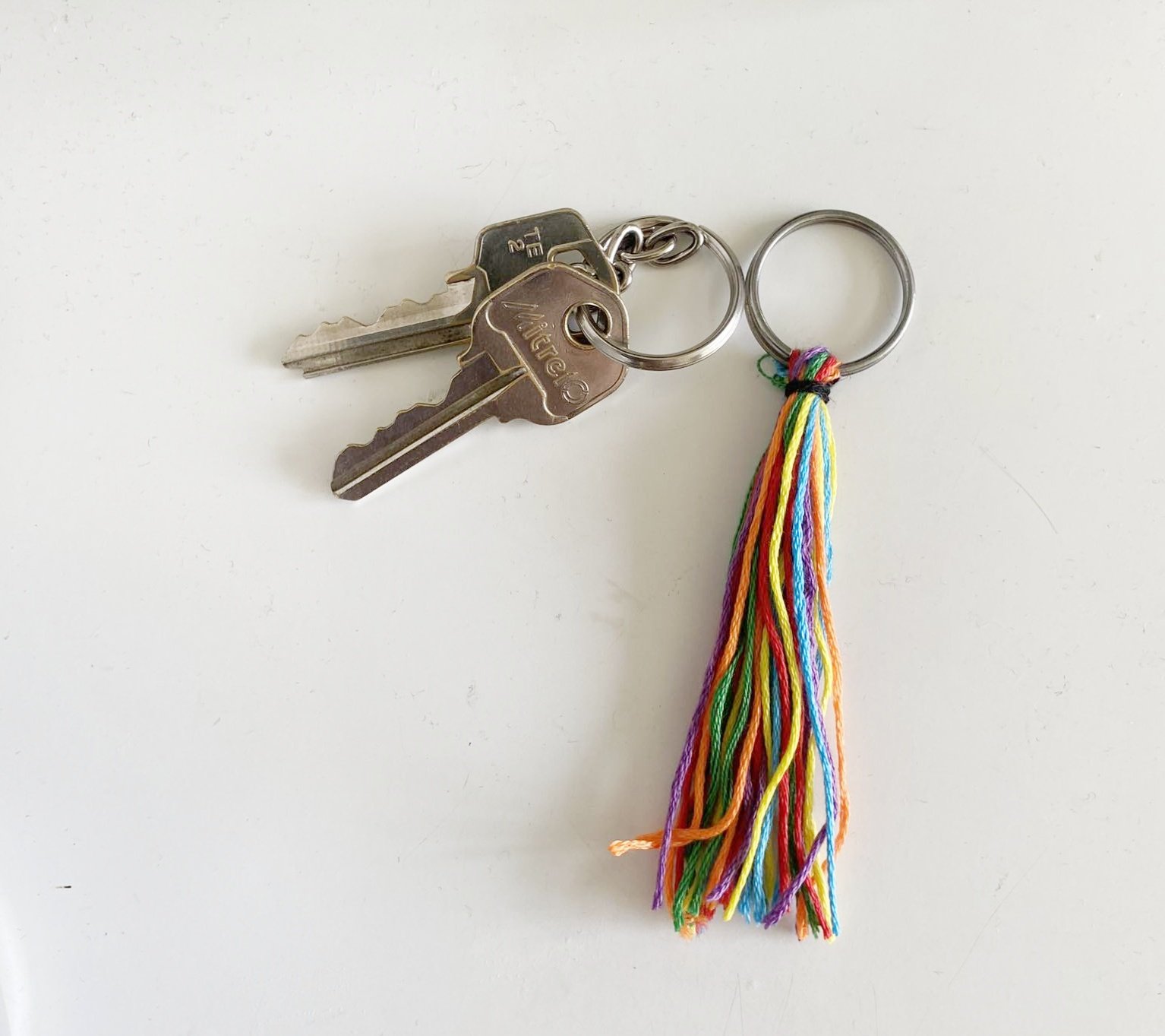 Simple PRIDE Month Keychain