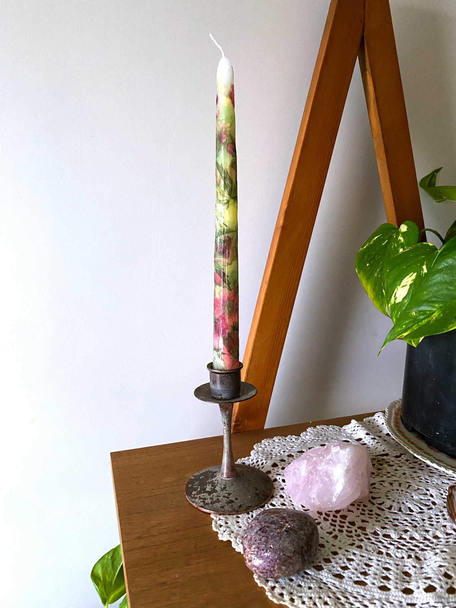 The 1 Way to Make Absolutely Beautifully Decorated Decoupage Candles with an Iron