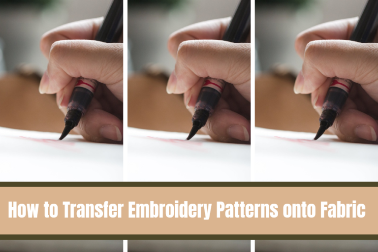 How to Transfer Embroidery Pattern onto Fabric | Missy Kate Creations