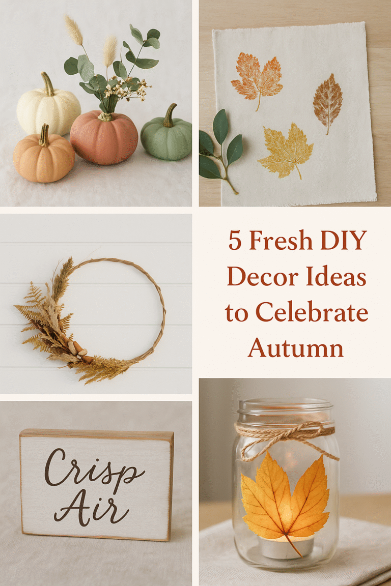 5 Fresh DIY Autumn Decor Ideas