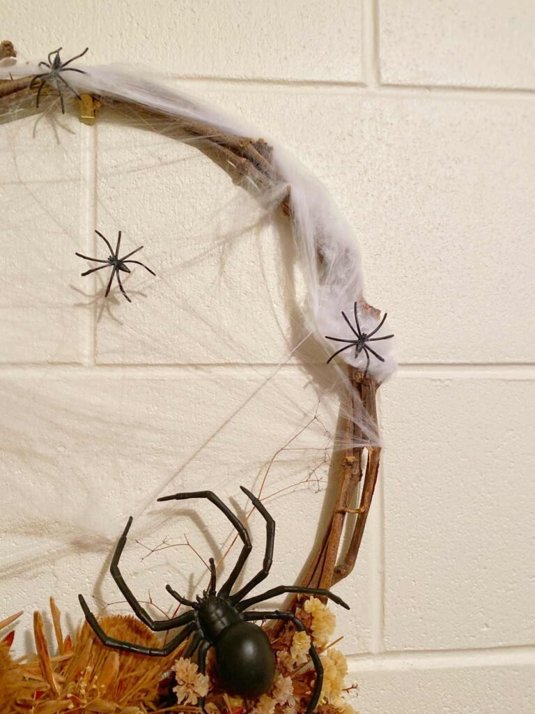spiders-on-fake-webbing