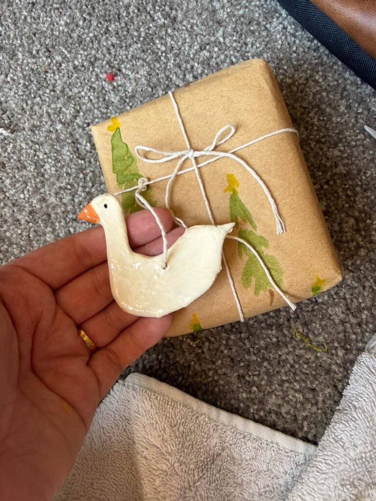 DIY Air-Dry Clay Christmas Gift Tags