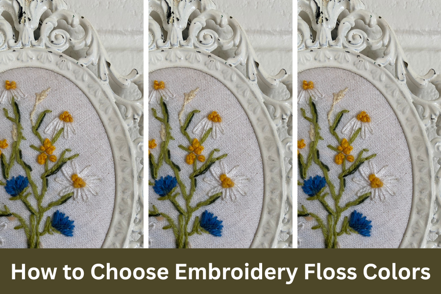 How to choose embroidery floss colors