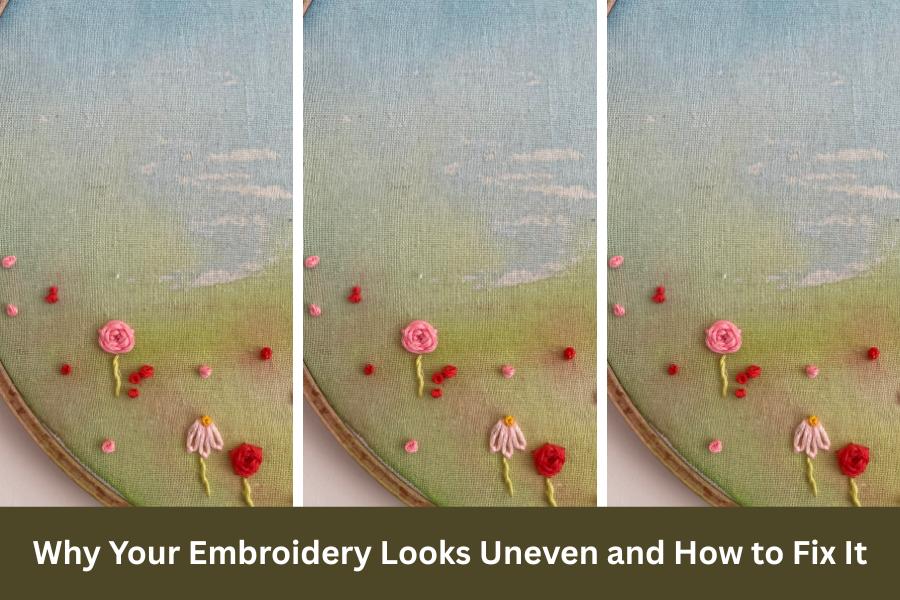 why embroidery looks uneven