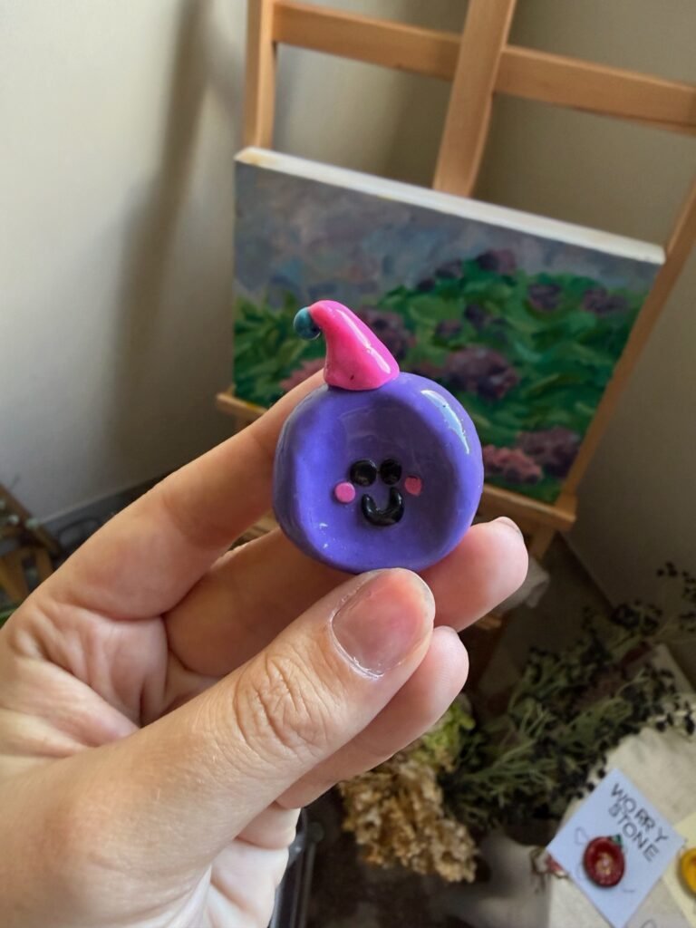 DIY Polymer Clay Worry Stones (Calming Mental Health Craft)